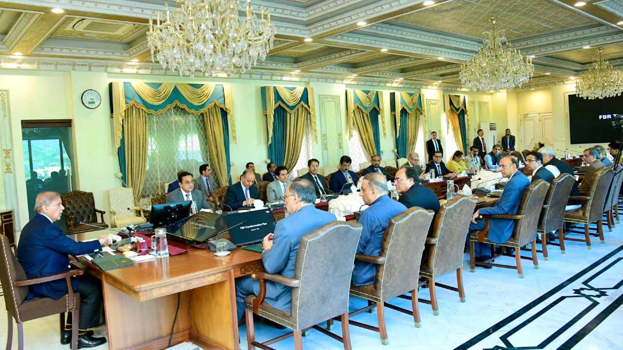 Prime Minster Muhammad Shehbaz Sharif chairs a meeting on the transformation plan of the Federal Board of Revenue.
