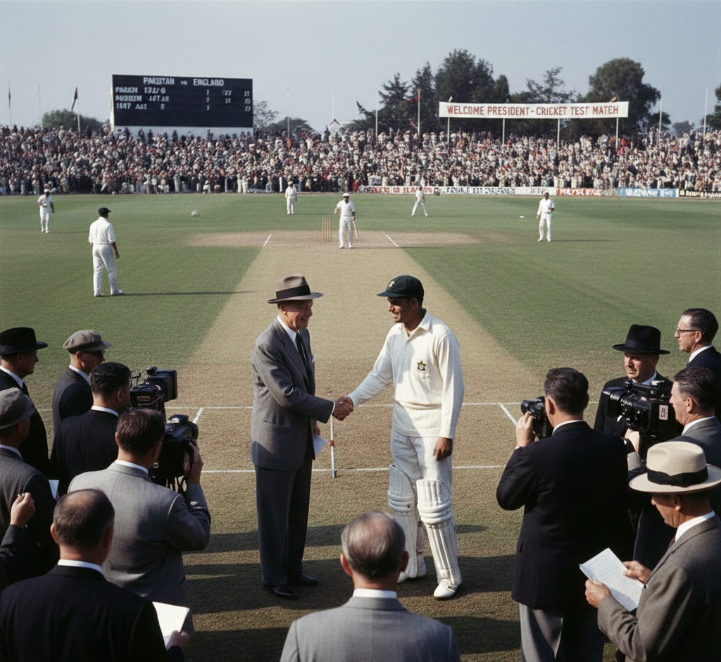 Politics Meets Cricket: Eisenhower’s Unexpected Visit to a Karachi Test