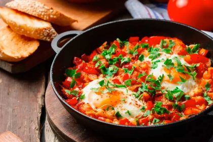 Enjoy Shakshuka as a healthy meal option with natural ingredients
