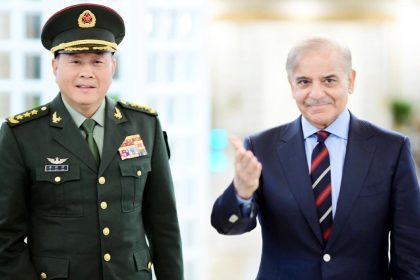 People’s Liberation Army of China's Ground Forces Commander General Li Qiaoming calls on Prime Minister Muhammad Shehbaz Sharif in Islamabad.
