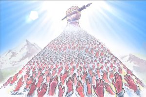 Cartoon by Abdul Raheem Kasher