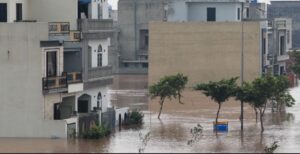 Floodwaters from River Ravi