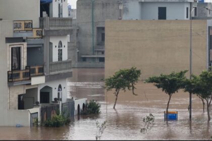 Floodwaters from River Ravi
