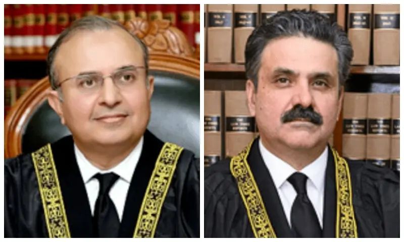 A letter from the Supreme Court justice to the chief justice of Pakistan