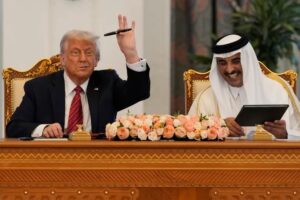US President Donald Trump hosted dinner, inviting the Qatari prime minister in New York on Friday, days after US ally Israel launched an airstrike in Doha. When Israel struck the uninvolved Qatar on Tuesday, the strike risked derailing US-backed efforts to broker a truce in Gaza and end the nearly two-year-old conflict. This attack was increasingly condemned in the Middle East and beyond as an act that could escalate tensions in a region already on edge. Trump has mentioned his annoyance towards this act—as expressed in a call with the Israeli prime minister, in order to ensure continued solidarity with Qatar.