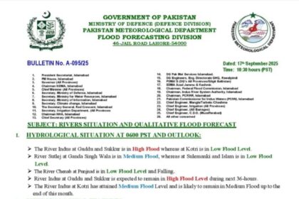 Warnings regarding continued flooding in Sindh