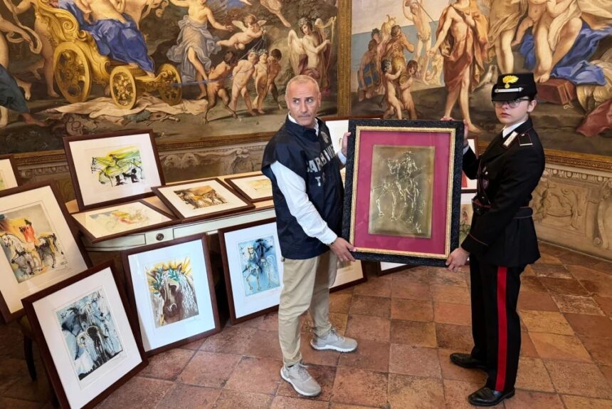 Italy’s art heritage police raided a Salvador Dali exhibition in Parma, seizing 21 works — including tapestries, drawings, and engravings — suspected of being forgeries. The investigation began after the Dali Foundation flagged anomalies while the pieces were previously shown in Rome. Despite the seizure, organisers said the exhibition would continue, though authorities stressed the works are only presumed fake pending further inquiry. The case follows wider probes into European forgery networks targeting major modern artists.