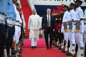 Fresh off finalising a major trade agreement, British Prime Minister Keir Starmer arrived in India to deepen economic and investment partnerships. His visit focuses on expanding collaboration in technology and education. The move signals London’s renewed push to strengthen post-Brexit global ties, with India seen as a key strategic partner for growth and innovation.