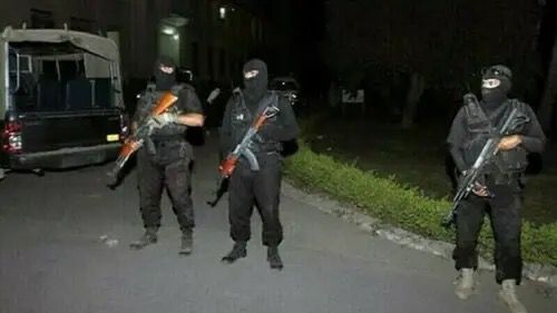 Counter-Terrorism Department officials say two terrorists, including one accused of killing four officers, were gunned down during an operation in KP’s Bannu district. Some suspects escaped under cover of darkness, and a search operation has been launched to trace them.