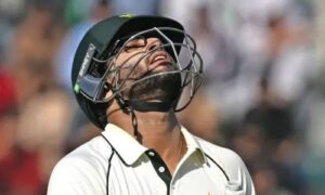 Pakistan’s opener Imam-ul-Haq narrowly missed a century in the first Test against South Africa, falling for 94 after a patient 236-minute innings. Left-arm spinner Senuran Muthusamy dismissed him just before tea, with Tony de Zorzi taking the catch at short leg. Imam’s composed knock, featuring seven fours and a six, had anchored Pakistan’s innings before his late dismissal shifted momentum toward South Africa. The match remains evenly poised as both sides battle for control in testing conditions. Fans praised Imam’s form and temperament despite the heartbreaking end to his innings.