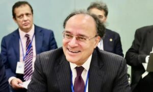 The Finance Division put out a press release regarding Muhammad Aurangzeb, the finance minister's first day during his official visit to the United States where he met with the International Monetary Fund (IMF) Middle East and Central Asia Department Director Jihad Azour. The press release said "The finance minister and his delegation had a key meeting with Azour. Both sides exchanged views on Pakistan's reform agenda and reaffirmed their shared commitment to sustaining the current momentum of reforms". It also said that the meeting looked at progress in the second review of the Extended Fund Facility (EFF) and recognized the "importance of maintaining macroeconomic discipline"