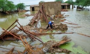 The Planning Minister said that Pakistan had suffered more than $30 billion in damages and losses in the 2022 floods but received only 600$ million in foreign assistance. He said that it was ironic that the worldwide community promised a $100bn climate-finance fund but "did not even provide $1bn." Consequently, the government made a decision to meet the losses with domestic resources rather than "external crutches" despite the near $3bn damages to infrastructure and agriculture on top of the human lives lost during the floods.
