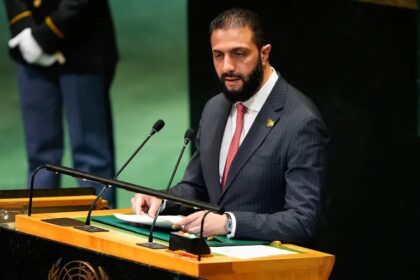 The United Nations Security Council has removed sanctions on Syrian President Ahmed al-Sharaa, who is due to meet U.S. President Donald Trump at the White House on Monday. The U.S.-drafted resolution on Thursday also lifted sanctions on Syrian Interior Minister Anas Khattab. It received 14 votes in favor, while China abstained. Washington has been urging the 15-member Security Council for months to ease Syria sanctions. Trump announced a major U.S. policy shift in May when he said he would lift U.S. sanctions on Syria. "I think he's doing a very good job," Trump said later on Thursday of Sharaa. "It's a tough neighborhood, and he's a tough guy, but I got along with him very well. And a lot of progress has been made with Syria." We did take the sanctions off Syria in order to give them a fighting shot," he told reporters in Washington.