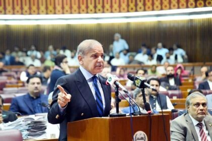 Prime Minister Shehbaz Sharif on Wednesday accused Afghanistan and India of involvement in recent terrorism, vowing a “befitting response” to the nation’s enemies following a suicide blast in the capital and an attempted attack that he said was reminiscent of the 2014 APS massacre. “It is no more a secret that an external hand is visible [in attacks in Pakistan]”, PM Shehbaz said during his address to the National Assembly following the passage of the controversial 27th Cons­ti­tutional Amendment. He also condemned what he called a “dastardly” attempt by terrorists to carry out an incident in Wana, South Waziristan.