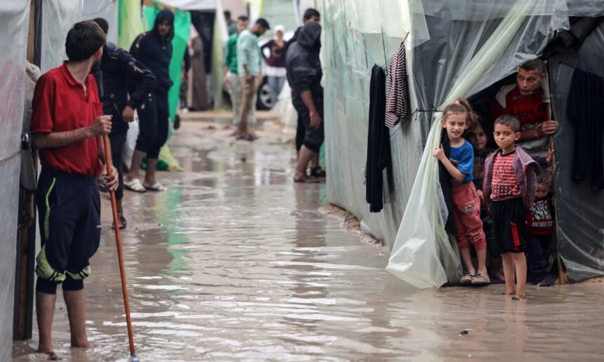Winter rains flood Gaza camps