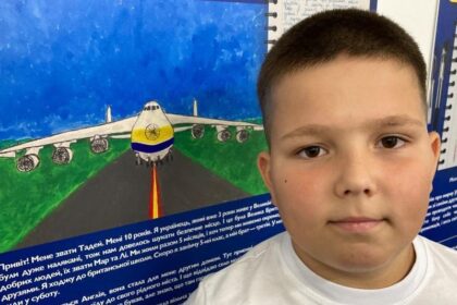 An art exhibition showcasing the "hopes and dreams" of Ukrainian children has opened. "Faces of the Ukrainian Dream" at Northampton Central Library features drawings and stories created by children who have been affected by the Russian invasion of their country. It was organised by the Northampton branch of the Association of Ukrainians in Great Britain as part of an international project to highlight stories of "loss, courage and hope". Solomiia Blaghitko, one of the event organisers, said the display, which included a film was "all about the children".