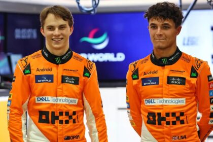 Formula One championship leader Lando Norris and McLaren teammate Oscar Piastri are at risk of disqualification from Saturday's Las Vegas Grand Prix after the governing FIA reported excessive rear skid block wear on their cars. Norris finished second in the race won by Red Bull's Max Verstappen, with Piastri fourth and disqualification would blow the championship wide open. FIA technical delegate Jo Bauer said in a statement that the skid wear of both cars was checked after the race and the rearmost skid measured according to the team’s legality documents submission. "The measured thickness was less than nine mm on both cars, which is the minimum thickness required," he added. "I am referring this matter to the stewards for their consideration." Norris and Piastri were summoned to stewards. Sauber's Nico Hulkenberg was disqualified from the Bahrain Grand Prix in April for excessive wear of his car's skid block and Ferrari's Lewis Hamilton was disqualified in China in March for the same reason.