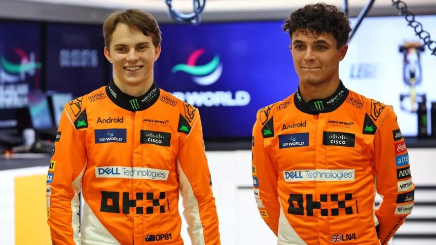 Formula One championship leader Lando Norris and McLaren teammate Oscar Piastri are at risk of disqualification from Saturday's Las Vegas Grand Prix after the governing FIA reported excessive rear skid block wear on their cars. Norris finished second in the race won by Red Bull's Max Verstappen, with Piastri fourth and disqualification would blow the championship wide open. FIA technical delegate Jo Bauer said in a statement that the skid wear of both cars was checked after the race and the rearmost skid measured according to the team’s legality documents submission. "The measured thickness was less than nine mm on both cars, which is the minimum thickness required," he added. "I am referring this matter to the stewards for their consideration." Norris and Piastri were summoned to stewards. Sauber's Nico Hulkenberg was disqualified from the Bahrain Grand Prix in April for excessive wear of his car's skid block and Ferrari's Lewis Hamilton was disqualified in China in March for the same reason.