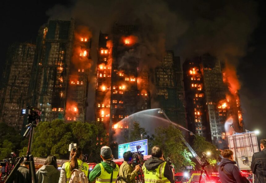 Hong Kong fire death toll climbs to 55 people