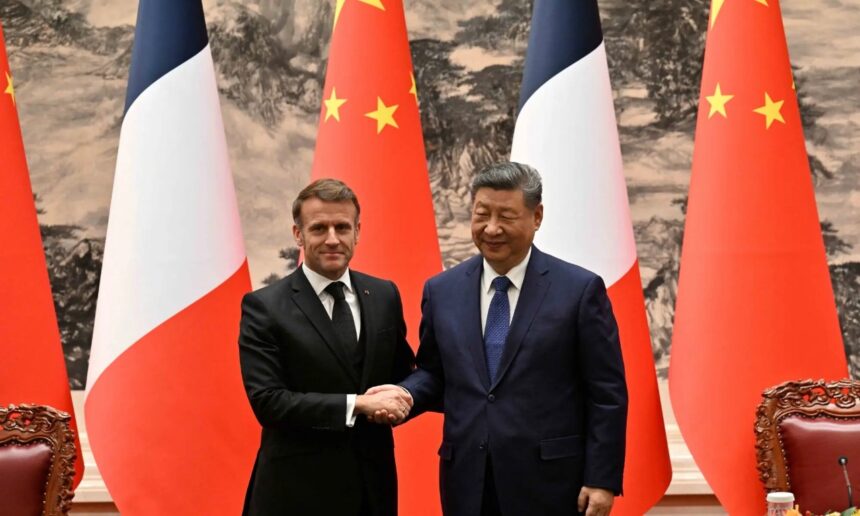 Macron stresses importance of peace with China